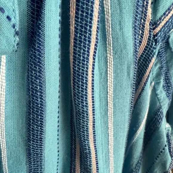 Wonderly Blue Striped Women's Dress - Picture 4 of 6